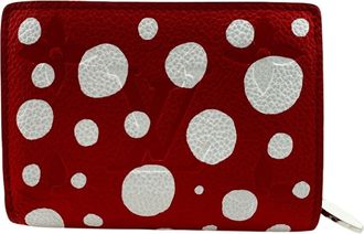 Louis Vuitton Monogram Empreinte Red Color White Leather Wallet (Bi-Fold) (Pre-Owned)