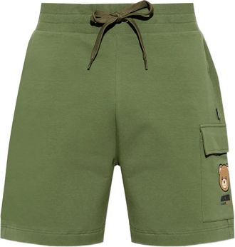 Moschino Shorts cargo con logo Teddy - Verde