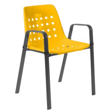 Schubiger M&ouml;bel Gartenstuhl Bermuda mit Armlehne Rundoval