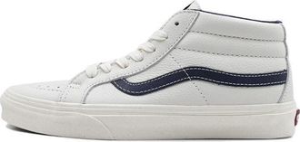 Vans Sk8-Mid Mid-Top Casual Skate Shoes Unisex White Blue VN0A3MV8FS8