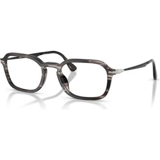 Persol 54mm Rectangle optical glasses in Grey at Nordstrom