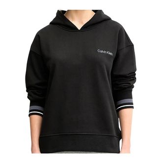 Calvin Klein Felpa - Dames - Hoodies - Zwart - M - Katoen - Hoodies & sweatvesten