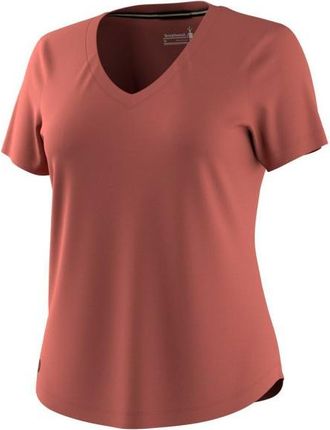 Smartwool Active Ultralite V-Neck Short Sleeve Merinounterw&auml;sche f&uuml;r Damen | rot