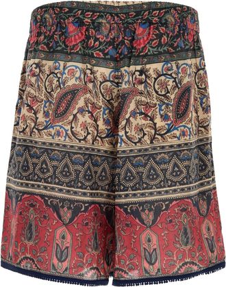 Valentino Garavani Mens Bermuda | Voyage Imaginai Cotton Short