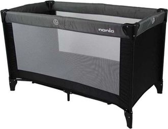 Les Tendances NANIA Lettino da viaggio SODA - Dalla nascita fino a 15 kg + Borsa per il trasporto - Black/grey