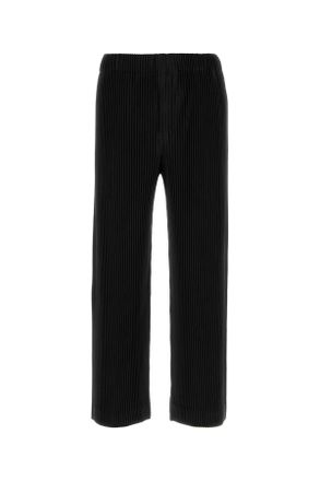 Homme Plissé Issey Miyake Black Polyester Pant