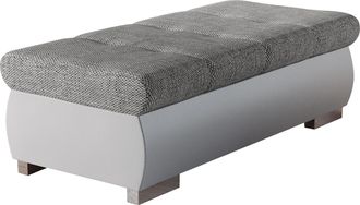 Mirjan24 Mobilier1 - Banco Acolchado Comfivo 123, Soft 017 + Lawa 05, 39x60x120cm, Di&aacute;metro: 0, Cuero Ecol&oacute;gico + Tapiz, Patas: Metal, 0