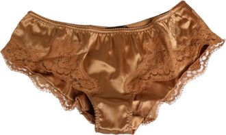 Dolce & Gabbana Bottoms, female, Brown, Size: S Brief Panties