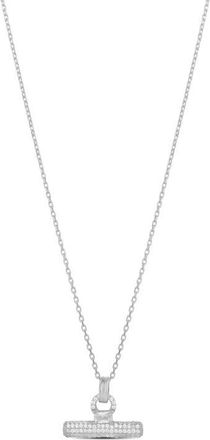 SHYMI Pav T Bar Pendant Necklace in Silver at Nordstrom