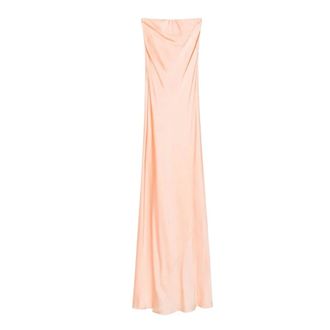 Forte_Forte Gowns, female, Pink, Size: S Long dress in envers satin