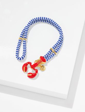 Talbots Lobster Catch Bracelet - Catalina Blue/Gold - 001 Talbots