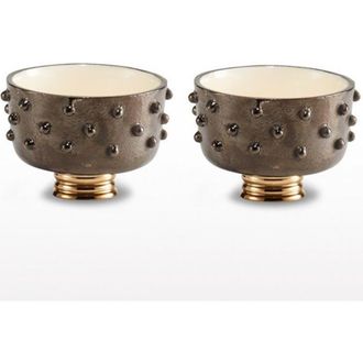 Lunares Djembe Mini Round Bowl - Set of 2 in Bronze at Nordstrom