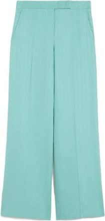 Max Mara Pantaloni Max Mara Chevron in lino Batavia Acqua