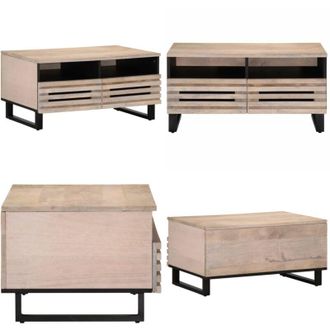 vidaXL Tavolino da Salotto 80x55x40 cm Legno Massello di Mango - Tavolino in legno - Tavolino da divano