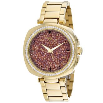 Christian Van Sant Womens Mirabella Orange Dial Watch