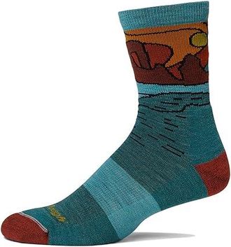 Darn Tough Celeste Micro Crew Midweight with Cushion Womens Crew Cut Socks Shoes Teal : MD (US 7.5-9.5), Lycra/Merino/Nylon