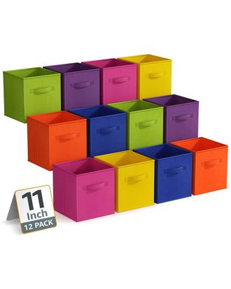 Sorbus 11In 12 Pack Fabric Storage Bins