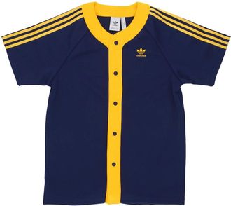 adidas Basketbalshirt Donkerblauw/Geel - Heren - Fitness - Blauw - XS - Polyester - Fitness