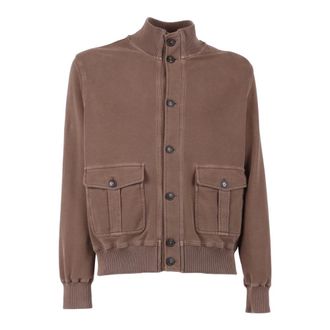 Circolo 1901 Light Jackets, male, Brown, Size: L Giubbino Pilot