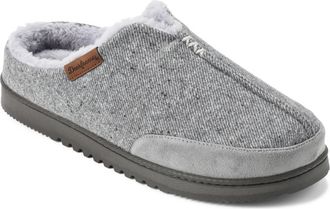 Dearfoams Mens Aldan Notch Clog Slippers