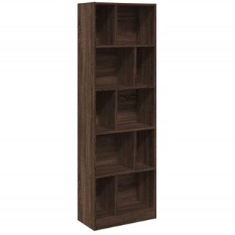 vidaXL Vidaxl - Libreria Rovere Marrone 57x28,5x174 cm in Legno Multistrato