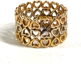 Tiffany & Co. Gold Silver Pink Gold Gold (18K) Band Ring (Pre-Owned)