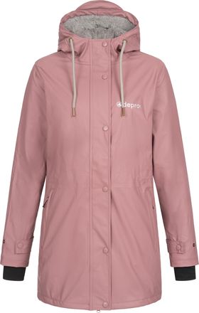 Deproc Regenjacke DEPROC ACTIVE Friesennerz ELLESMERE WOMEN, Damen, Gr. 36/38 (M), lila, 100% Polyester, figurumspielend, gerader Abschluss mit Druckknopf, J