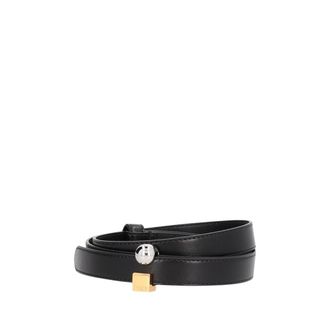 Jacquemus The Citta Belt - Dames - Accessoires - Zwart - Maat: 80 CM Leer