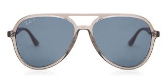 Ray-Ban RB4376 Polarized 65722V Mens Sunglasses Clear Size 57