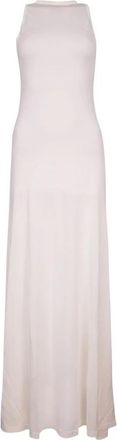 Jacquemus La Robe Maille Sculta - Dames - Maxi kleedjes - Wit - M - Kleedjes