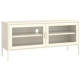 Happy Garden Mueble Tv En Metal 120cm Blanco Tom