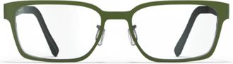 Blackfin Bf1059 Mayne Rectangular Beta Titanium Eyeglasses with Matte Olive Finish