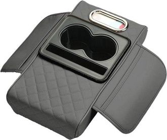 OEM Funda Para Consola Central - Impermeable - Con Portavasos Y Soporte Para Tel&eacute;fono - Granate