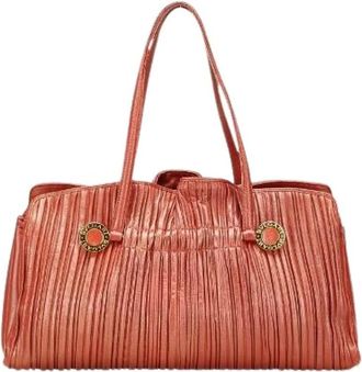 Bulgari Pre-owned Handbags, female, Brown, Size: ONE SIZE Pre-owned Leather Shoulder Bag