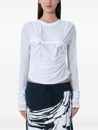 Vaquera ruched top - White