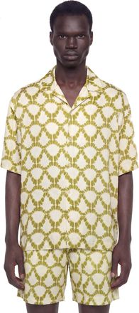 Laneus Lightweight Viscose Graphic Shirt