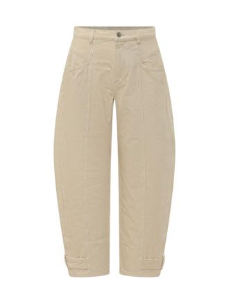 Isabel Marant Beige Relaxed Cargos Pants