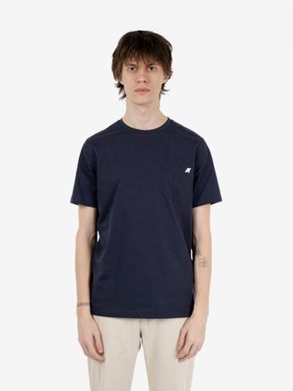 K-Way T-shirt Sigur jersey con tasca logata blu