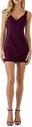 endless rose Body-Con Minidress in Burgundy at Nordstrom, Size Medium