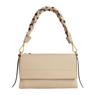 Coccinelle Shoulder Bags, female, Beige, Size: ONE SIZE Boheme Small