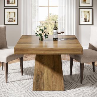Tribesigns Tribesigns Tavolo Da Pranzo Per 4 Persone, 80 Cm, Piccolo Tavolo Da Cucina Con Base Stabile, Tavolo Da Pranzo Quadrato In Stile Rustico Per Sala Da Pr