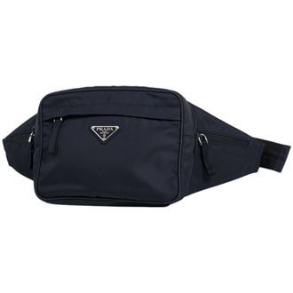 Prada Navy Nylon Fanny Pack Sling Bag (Pre-Owned)