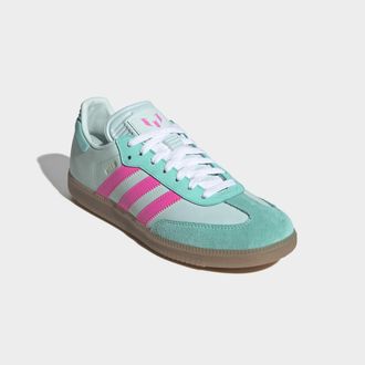 adidas Sneaker ADIDAS PERFORMANCE SAMBA MESSI, Gr. 42,5, halo mint, lucid pink, gum4, Leder, Synthetik, Schuhe Sneaker