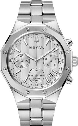 Bulova Precisionist Heren Zilveren Horloge 96B408