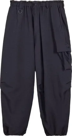 Yohji Yamamoto Loose Fit Elastic Drawstring Cargo Pants