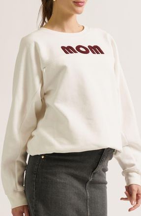 Cache Coeur Mom Maternity & Nursing Sweatshirt in Ivory at Nordstrom, Size Xx-Large