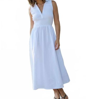 Nation Ltd Jessica Midi Dress In White