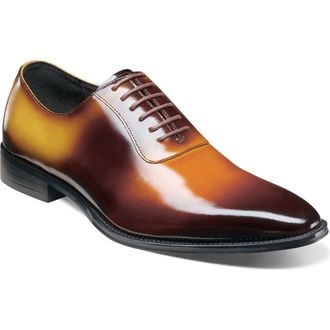 Stacy Adams Shaffer Plain Toe Oxford in Cognac Multi at Nordstrom, Size 11.5