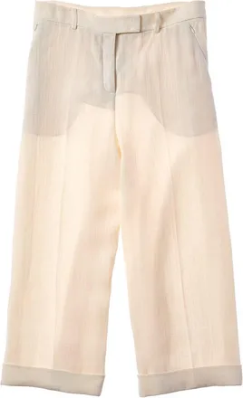 Akris Florella Linen & Wool-Blend Pant