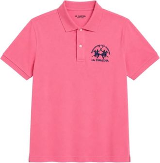 La Martina Classic Polo - Heren - Polos - Roze - M - Katoen - Tops
